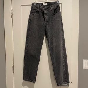 Agolde Black Criss Cross Straight Jeans Size 23